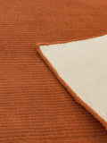 Asiatic Rugs terracotta orange wool runner rug (British brand)