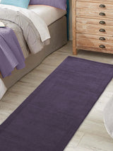 Next Asiatic Rugs Purple York Wool Runner Rug- Buy online at McGrocer