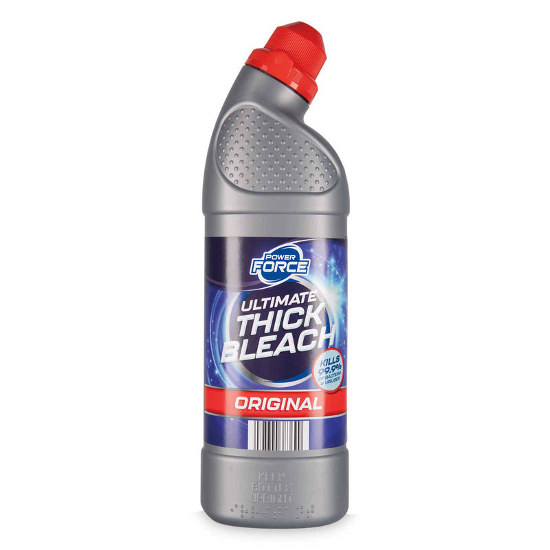 Thick bleach cleaning product for household stain removal (British brand)
