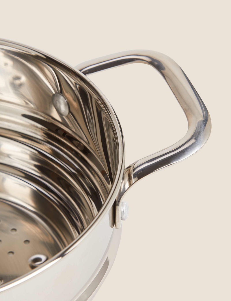 Stainless Steel Steamer for 16-20cm pans (British brand)