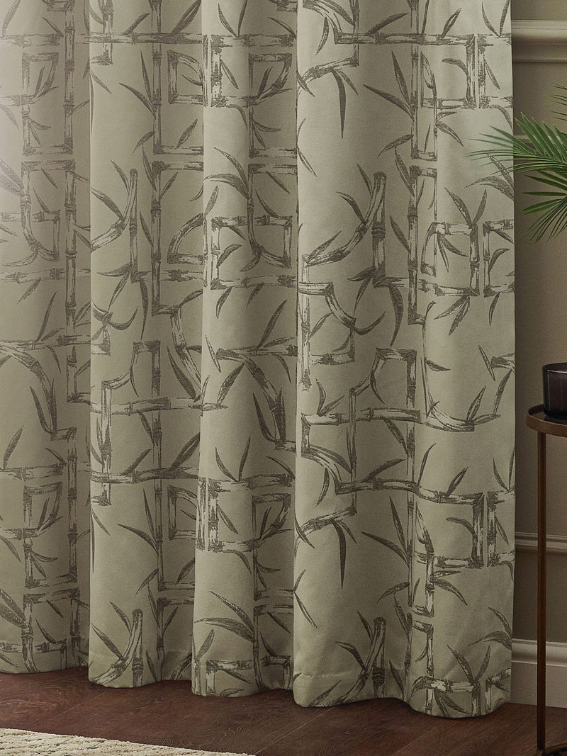 Paoletti bamboo jacquard eyelet curtains, UK version