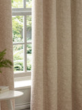 Paoletti Pink Galaxy chenille eyelet curtains, imported from the UK