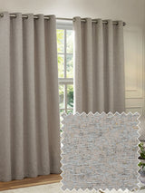 Next Paoletti Silver Galaxy Chenille Room Darkening Eyelet Curtains- Buy online at McGrocer
