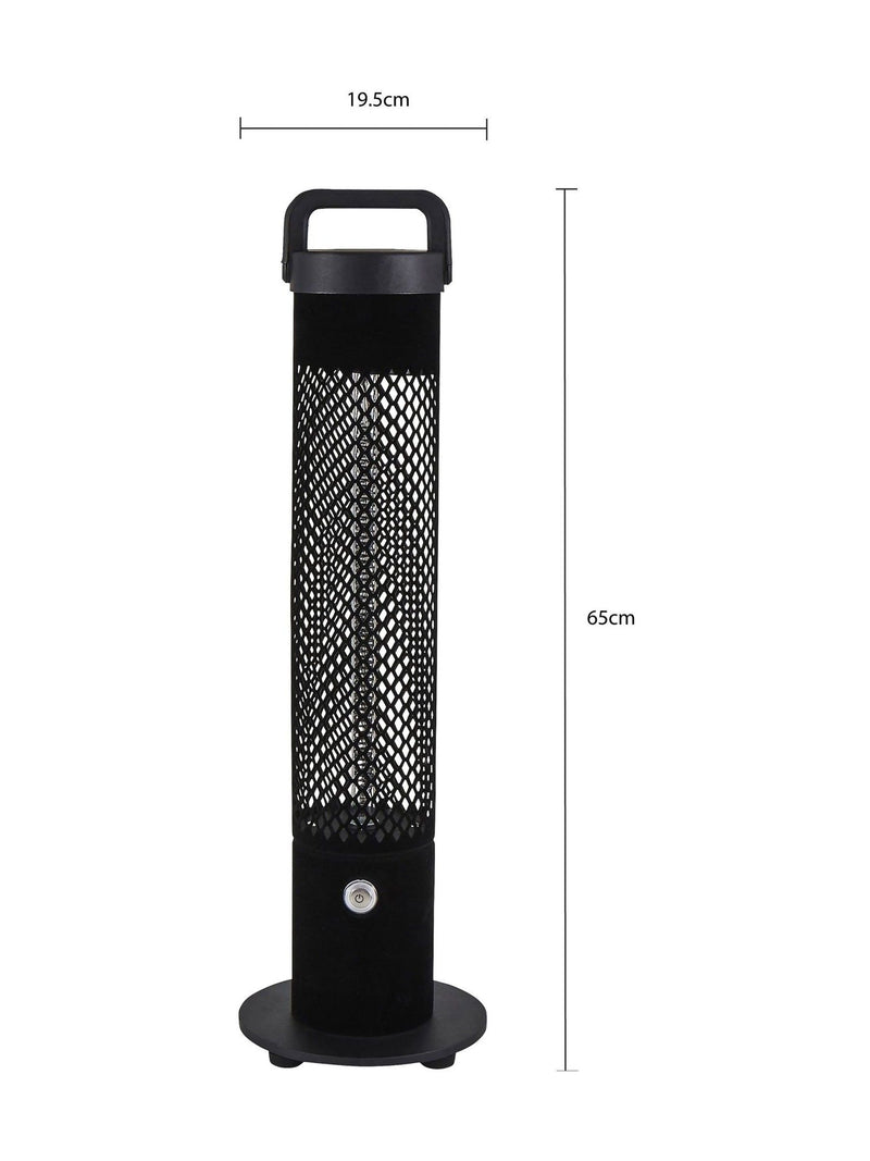 BHS Black Flocked Outdoor Heater 1200W - British product