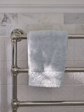 Shabby Chic towel blue floral border (British brand)