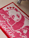Cath Kidston pink sleepy panda slogan bath mat 80x50cm (British brand)