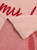 Rockett St George pink Marilyn Monroe quote throw 180x130cm - British product