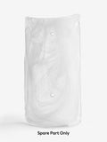White Siena spare glass H50913 for toilet flush - British product