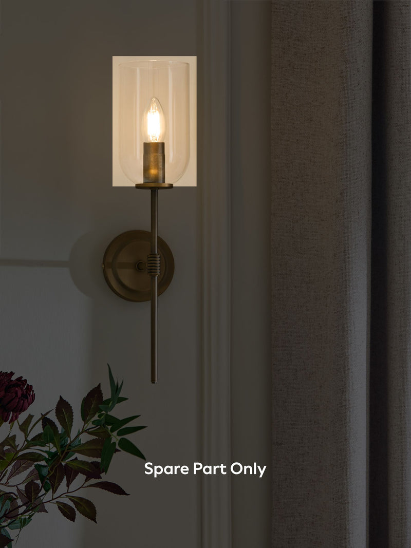Clear Virginia glass spare part light shade, imported from the UK