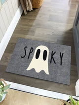 Next My Mat Grey Spooky Ghost Indoor Mat 75cm x 50cm- Buy online at McGrocer