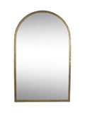 Nkuku antique brass Murwara full length arched mirror - British product