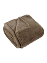 Next Furn Mocha Brown Large Kallu Faux Fur Throw- Buy online at McGrocer