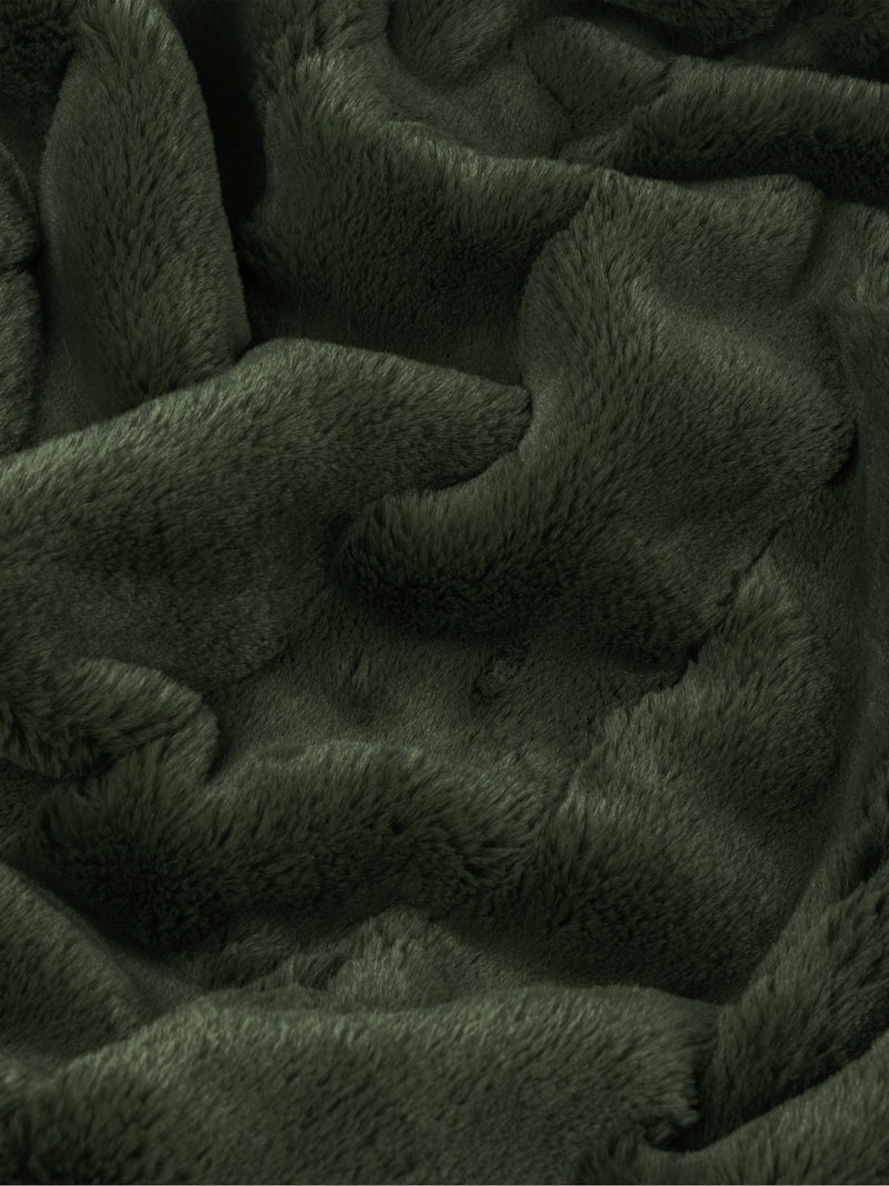Paoletti Pine Empress faux fur throw blanket - British product