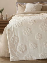 Next Furn Snow White Christmas Snowflakes Faux Fur Throw 200cm x 150cm- Buy online at McGrocer