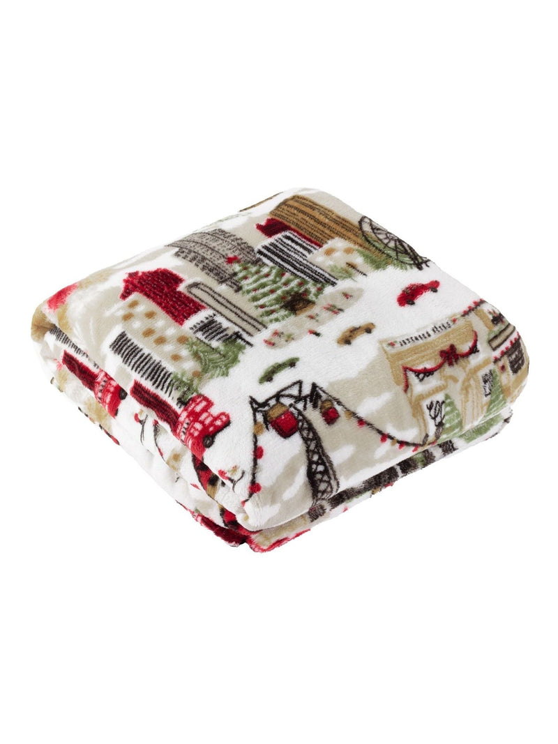 Furn fleece throw Christmas design 180x140cm (British brand)
