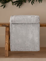 Next Furn Grey Christmas Snowflakes Soft Flannel Fleece Throw 140cm x 180cm- Buy online at McGrocer