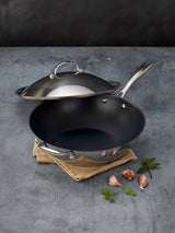 Next Stellar Silver Profile 30cm Non-Stick Wok- Buy online at McGrocer