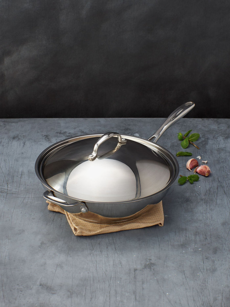 Stellar Silver Profile 30cm Non-Stick Wok (British brand)