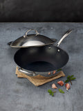 Stellar Silver Profile 30cm Non-Stick Wok (British brand)