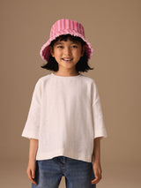 Next Stripe Pink Bucket Hat (3mths-16yrs)- Buy online at McGrocer