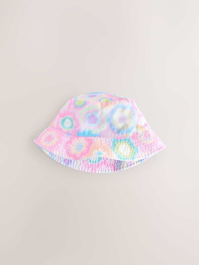 Children's bucket hat tie dye print cotton - British product