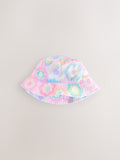 Children's bucket hat tie dye print cotton - British product