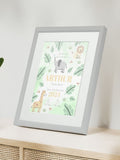 Jonnys Sister personalized safari framed print 12x10 inches, imported from the UK