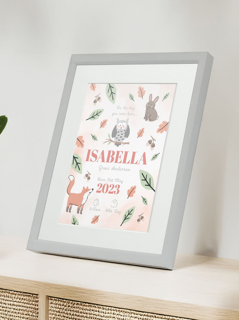 Jonnys Sister Woodland Framed Print 12x10 inches, imported from the UK