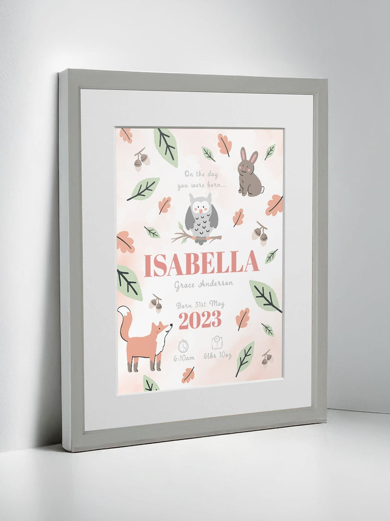 Jonnys Sister Woodland Framed Print 12x10 inches, imported from the UK