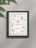 Jonnys Sister personalised woodland framed print 12x10 inches, imported from the UK