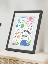 Next Jonnys Sister Personalised Under the Sea Children's Nursery Framed Print 12 x 10 Inches- Buy online at McGrocer