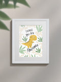 Jonnys Sister dinosaur framed print 12x10 inches, UK import