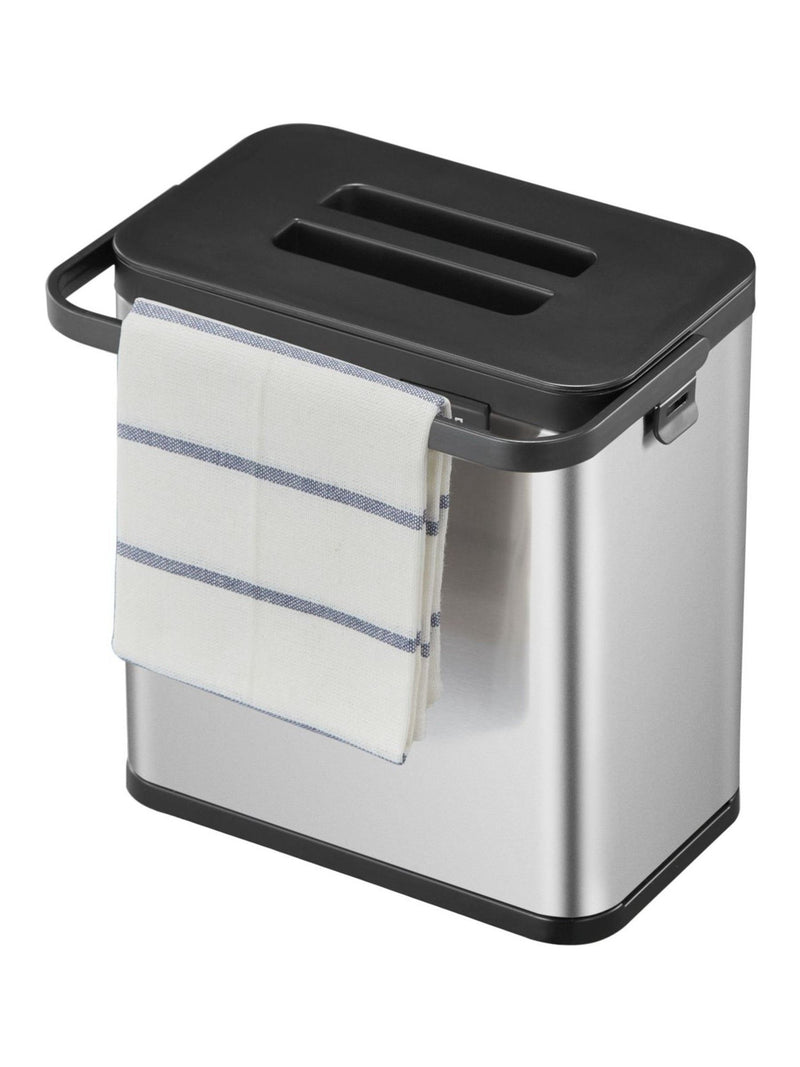 Eko Stainless Steel Puro Caddy 3L food waste bin - British product