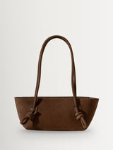 Next Hereu Studio Fleca Nobuck Baguette Shoulder Bag with Knotted Handle Detail- Buy online at McGrocer