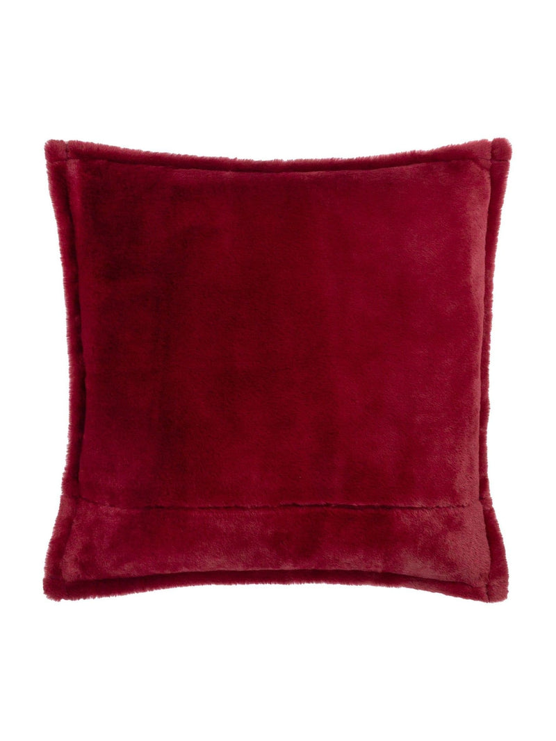 Wylder red printed velvet cushion 50cm, UK version