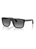 Emporio Armani black square sunglasses, UK version