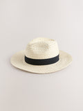 Natural Panama hat made from paper, imported from the UK