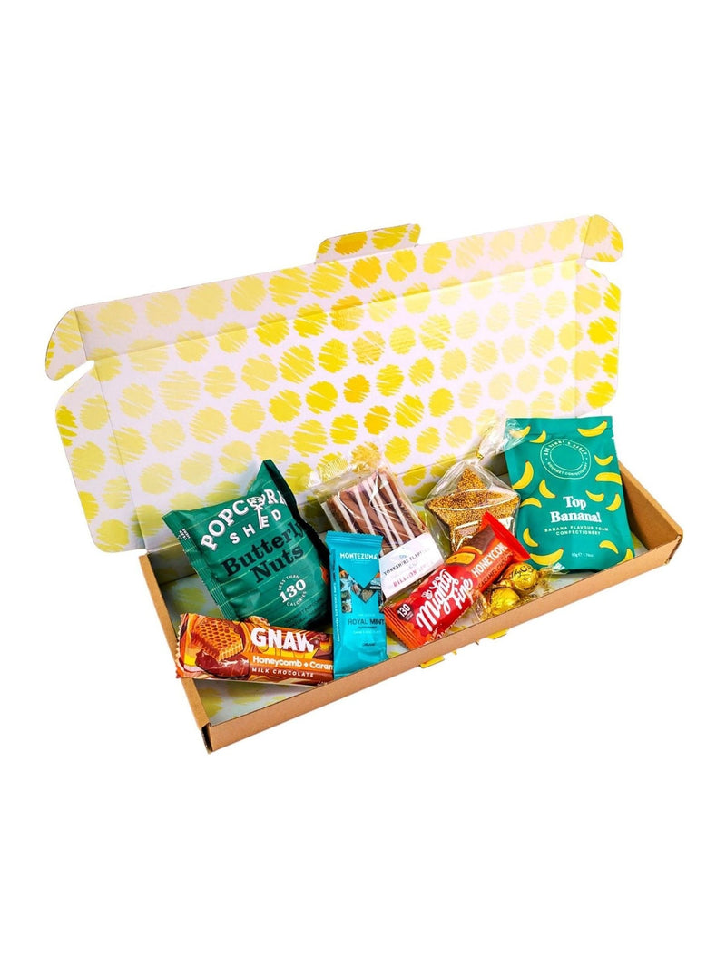 Spicers of Hythe gift box with assorted sweets, imported from the UK