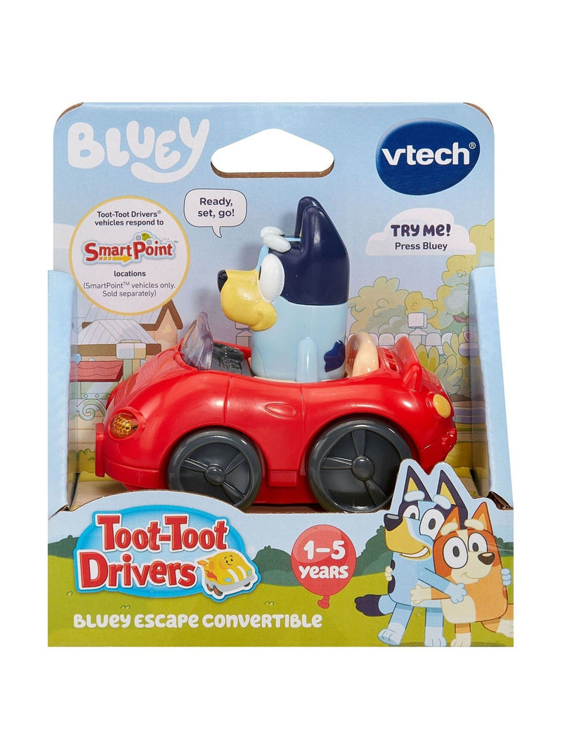 VTech Toot-Toot Drivers Bluey Escape Convertible toy car, imported from the UK