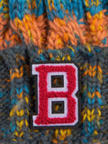 Alphabet personalised Christmas beanie, imported from the UK