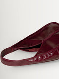 Hereu Studio Burgundy Calella hobo trimmed shoulder bag, UK version