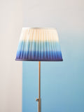 Designers Guild 14 inch cobalt Savoie pleated lampshade - British product