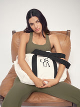 Next OSIA Cream Canvas Tote Bag- Buy online at McGrocer