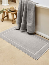 Next Christy Renaissance Dove Grey 100% Cotton Bath Mat 52cm x 90cm- Buy online at McGrocer