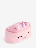 Soft fluffy unicorn pencil case with highlighter set - British product
