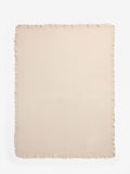 Muslin frill throw in natural colour (British brand)