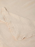 Muslin frill throw in natural colour (British brand)