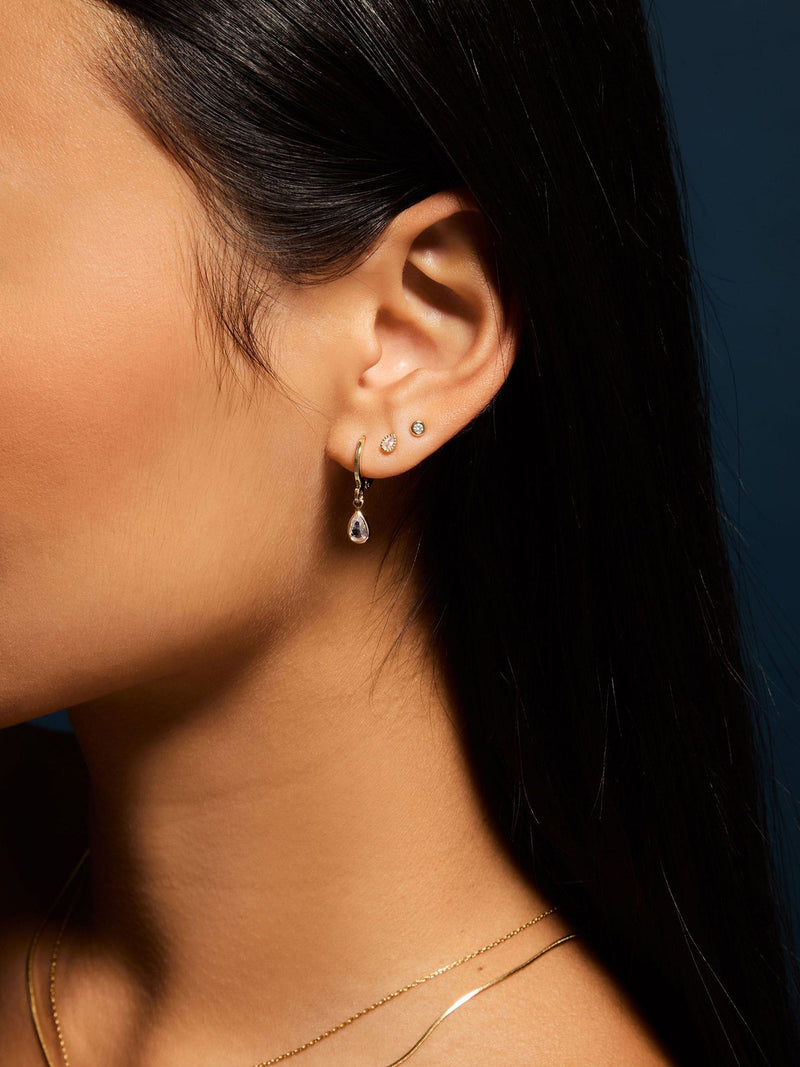 Accessorize gold-plated earrings 3-pack - British product