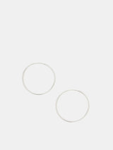 Accessorize Sterling Silver Large Hoop Earrings