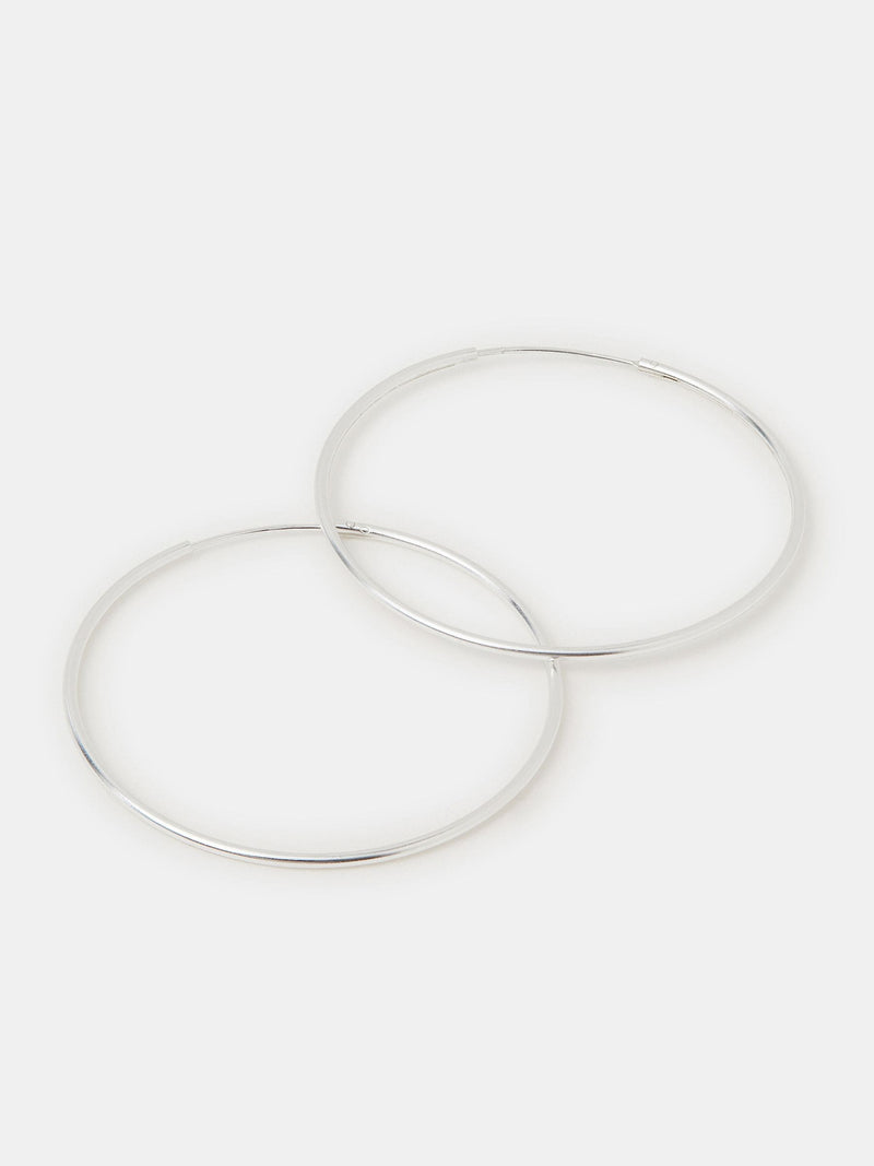 Accessorize sterling silver large hoop earrings - British product